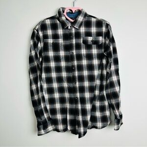 Bixby Nomad Kids Plaid Button Down Long Sleeve Shirt Size XL
